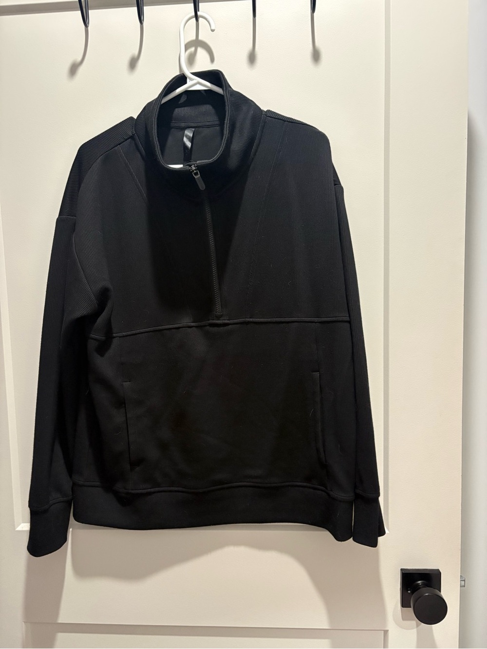 GAIAM Women’s Like New Black Quarter-Zip Pullover Sweatshirt